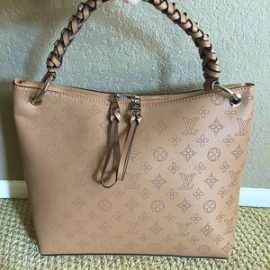 LOUIS VUITTON KHAKI TAUPE BEAUBOURG HOBO MM BAG